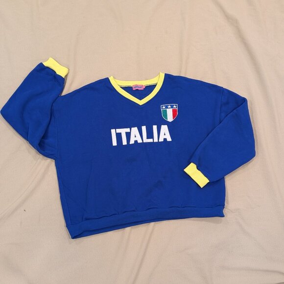 Edikted Italia Sweatshirt Blue - Women's sz M - Picture 10 of 10